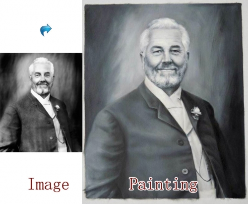 Custom oil portrait, Original Personalized portrait painting, History portrait, Hand Painted Oil Painting portrait From Photos